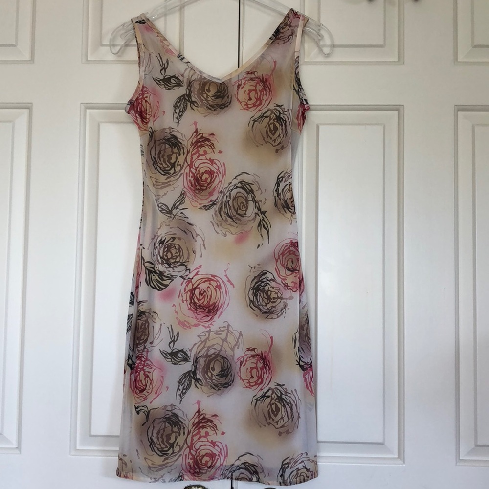 Sleeveless V Neck Dress - Size S
